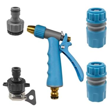 Imagem de Tuxihapp Pistola de pulverização para lavagem de carro, pistola de água de lavagem de alta pressão com bocal ajustável, pulverizador de limpeza conecta-se à mangueira de jardim, ferramenta de limpeza