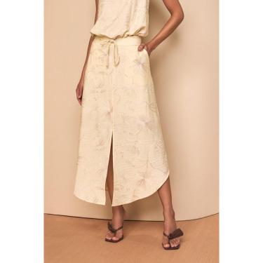 Imagem de SAIA LONG MIDI LADO AVESSO BORDADA-Feminino