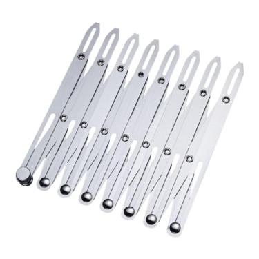 Imagem de UGPLM Régua de costura expansível com espaçador para casas de botão, ferramenta guia ajustável para costura, quilting, artesanato, pregas, decoração de casa, Cabeça Curta de 8