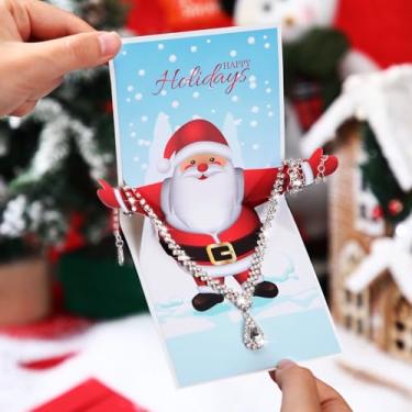 Imagem de Yexiya Cartões de Natal 3D Pop Up Santa Claus Gift Cards com Envelopes Feliz Natal Adoráveis Lembranças para Amantes Família Amigos para Férias Ano Novo Natal