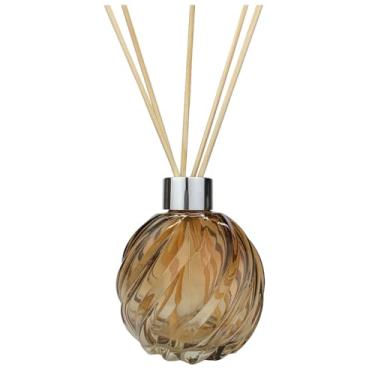 Imagem de Kit 2 Vidros Espiral 250ml Âmbar para Difusor de Ambiente com Varetas – Aromatizador Decorativo para Casa, Escritório e Presentes(Prata)