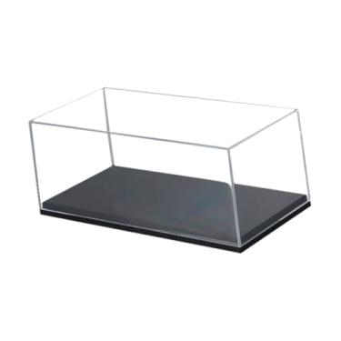 Imagem de YIJU Vitrine transparente para exibição de miniaturas de carros na escala 1:87. Ideal para proteger e organizar veículos colecionáveis ​​e carrinhos de, 106x46x40mm