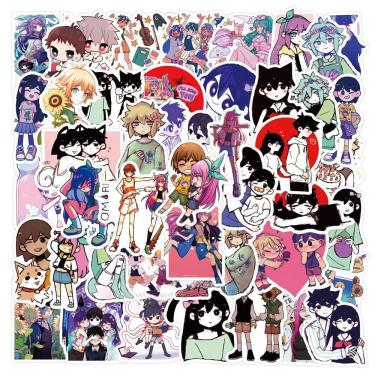 Imagem de Adesivos de vinil impermeável Omoris Anime 60 unidades de 5-7 cm