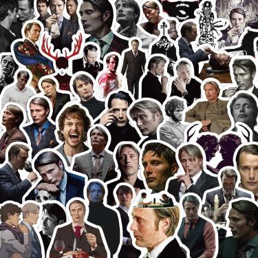 Imagem de Adesivos Hannibals, vinil impermeável, anime, 60 unidades/lote