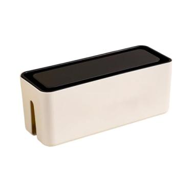 Imagem de MotiveTech Organizador de Cabos, Ocultador de Cabos, Protetor de Cabos, Régua de Tomadas, Caixa de Gerenciamento de Cabos para Hubs USB, Escritório, Casa e, S