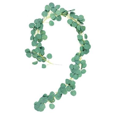 Imagem de Guirlanda de Folhas Penduradas Artificiais - Falsas Realistas para Festa Halloween Casamentos e Decoração DIY Plantas Naturais Parede Interna Porta Cerca Gramado Paisagem