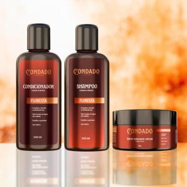 Imagem de Kit Shampoo Condicionador Creme Modelador Masculino Condado