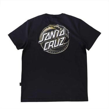 Imagem de Camiseta Santa Cruz Holo Wave Dot - Preto-Masculino