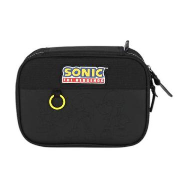 Imagem de Estojo Escolar 100 Lápis Sonic Meninos Up4you, Preto ET49844
