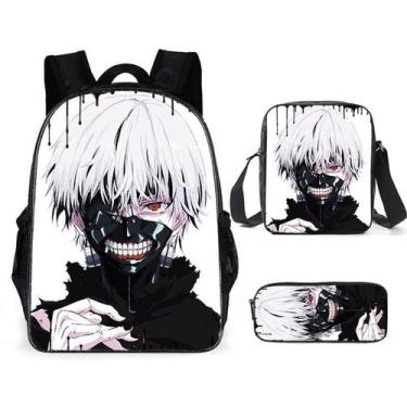 Imagem de Conjunto de mochilas escolares Tokyos Ghouls, 3 unidades para estudant