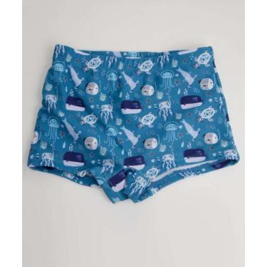 Imagem de Sunga Infantil Estampa Fundo do Mar MR Tam 1 a 4-59022, Azul, 2