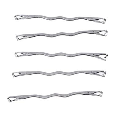 Imagem de AUNMAS 5 Peças de Agulhas de Costura de Ponta Dupla, Agulhas de Reparo de Aço Inoxidável para Máquinas de tricô, Fáceis de Operar, Duráveis, Acessórios para Ferramentas de Costura Doméstica