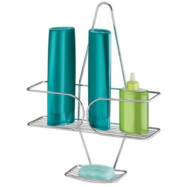 Imagem de Suporte Porta Shampoo Sabonete Prateleira De Registro Banheiro Cromado - 1163 Future