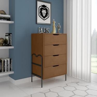 Imagem de Cômoda Moderna 4 Gavetas 43x92cm Oasis - Art Panta