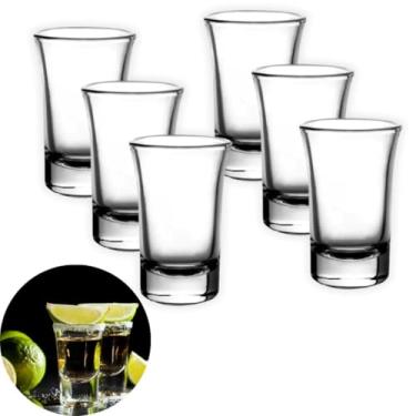 Imagem de Copo Shot Safira 40ml Jogo 24 Unid Whisky Cachaça