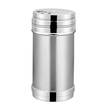 Imagem de Garrafa de Condimentos Aço Inoxidável com Tampa Rotativa 3 Buracos Vertido Container Armazenamento Especiarias Suporte p