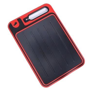 Imagem de Tábua de Corte Dupla Face de Aço Inoxidável, Durável e Higiênica para Cozinha e Churrasco(Preto (pode ser descongelado))