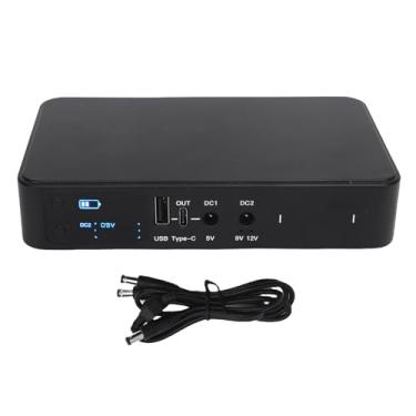 Imagem de Fafeicy Backup de Bateria Mini UPS, Fonte de Alimentação Ininterrupta de 10400mAh Com Display Digital para Câmera de Segurança do Roteador Saída USB Tipo C DC 5V 9V 12V