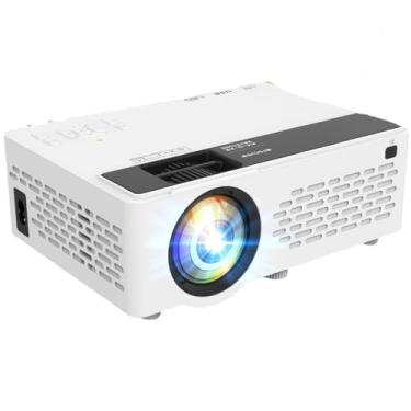 Imagem de Projetor Portátil Full HD 1080p com Bluetooth e Tela Inclusa, Ideal para Cinema em Casa, Games e Uso Interno/Externo