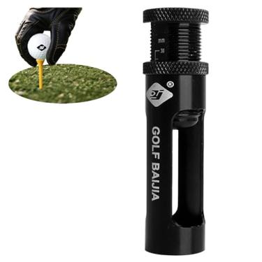 Imagem de QZAVIRE Ajustador de altura de camiseta de golfe de precisão - Golf Tee Magic Mate para tacadas consistentes, ferramenta de ajuste de altura de golfe de liga leve de 30-50 mm para melhor trajetória