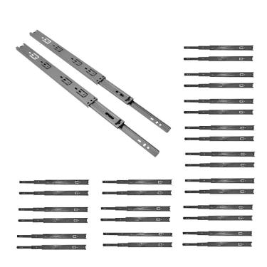 Imagem de 15 Pares Corrediças Trilhos Telescopico A45 450mm - Abraplac