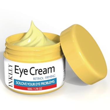 Imagem de Creme para olhos Retinol para inchaço e bolsas, creme para combater o envelhecimento sob os olhos com retinol e cafeína para suavizar linhas finas, rugas e olheiras, 50 ml
