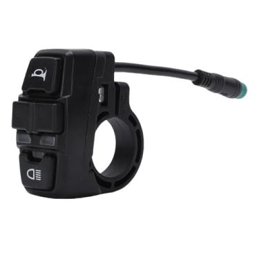 Imagem de Alomejor Switch, Botão de Interruptor da Scooter Elétrica, Controle ABS para M5 - Horn, Luz e Sinal de Giro para Passeios Noturnos e Viagens Chuvosas