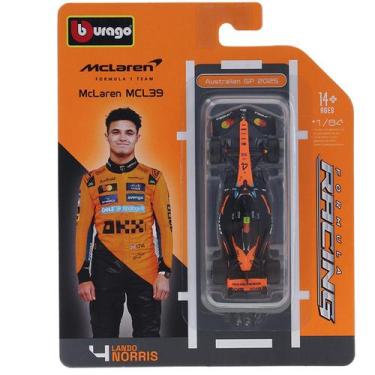 Imagem de Miniatura - 1:64 - F1 McLaren MCL39 Lando Norris 2025 - Bburago 58001