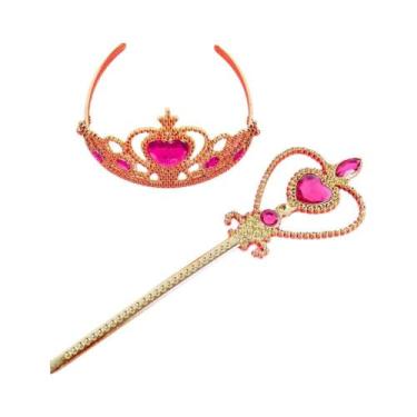 Imagem de Acessórios De Cosplay Da Princesa Frozen Anna Elsa Coroa Varinha Colar