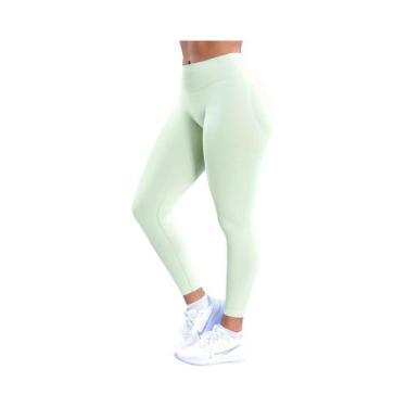 Imagem de Leggings Esportivas Sem Costura De Cintura Alta Para Mulheres Com Pain