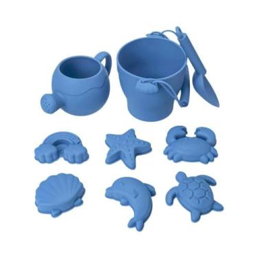 Imagem de Conjunto De Praia Infantil De Verão 9PCS/8PCS Balde De Plástico, Pás, 