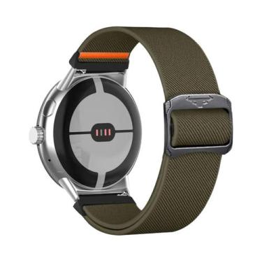 Imagem de Pulseira De Nylon Esportiva De 45mm Para Google Pixel Watch 3 41mm Ace