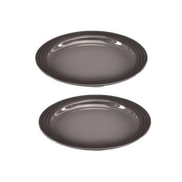 Imagem de Prato Redondo 27 cm 2 Peças Cinza Flint Ply Le Creuset