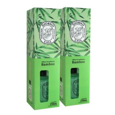 Imagem de Kit Giorno Casa Sentire Bene Bamboo - Difusor de Ambientes 250ml (2 un