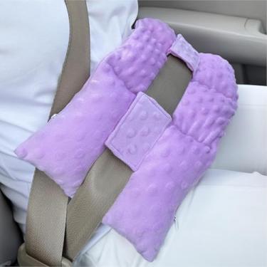 Imagem de KUMUROETA Almofadas de cinto de segurança para pós-cirurgia, almofada de recuperação de histerectomia, mastectomia e bypass cardíaco, marcapasso e cesariana, almofada de suporte calmante para mulheres