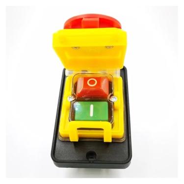 Imagem de CK5-11 AC250V 6-Pin Start Stop No Volt Interruptor de botão de pressão comum para marcenaria e máquinas de trabalho em metal