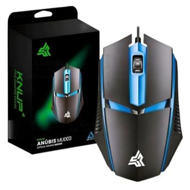 Imagem de Mouse Gamer Com Fio LED Azul Design Ergonômico