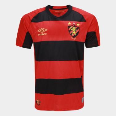Imagem de Camisa Sport I 25/26 N10 Torcedor Umbro Masculina, Marinho, Preto, M
