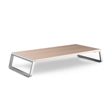 Imagem de ID-20 Suporte para monitor de mesa de laptop LCD base de armazenamento para computador (madeira clara)