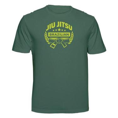 Imagem de Camiseta Jiu Jitsu Brazilian Force Cor:MusgoTamanho:M, Musgo, M