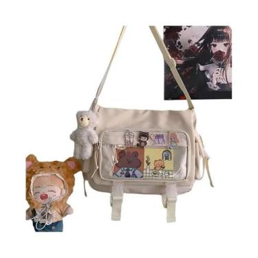 Imagem de Bolsa De Ombro Grande De Nylon Kawaii Itabag Para Adolescentes, Bolsa 