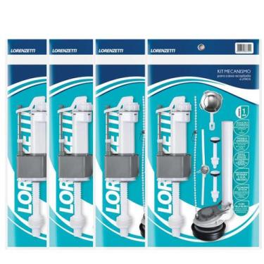 Imagem de Kit/4 mecanismos para caixa acoplada simples lorenzetti