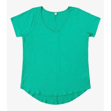 Imagem de Blusa Feminina Plus Size da Infinita Cor Verde-Feminino