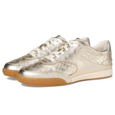 Imagem de Cole Haan Tênis feminino Grandpro Jazlyn, Couro macio dourado, 8 Wide