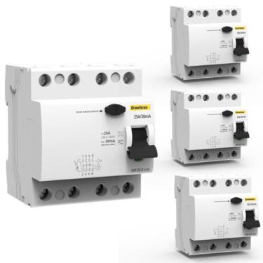 Imagem de IDR Interruptor Diferencial Residual 4P Tetrapolar Dispositivo Dr 25a,
