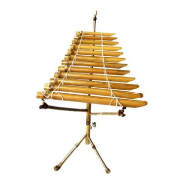 Imagem de Dynwave T' Rung, instrumento musical tradicional vietnamita para montar você mesmo: xilofone, instrumento de percussão para meditação e ioga. Ideal para