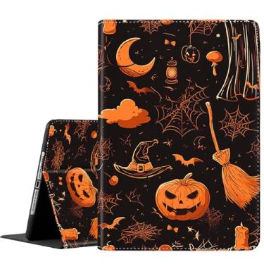 Imagem de Capa para Samsung Galaxy Tab S10 Lite/S10 FE 2025/ S9 FE 10,9 polegadas/S9 11 polegadas 2023, capa fina dobrável com suporte para despertar/hibernar automático para Galaxy Tab S10 Lite, abóbora de