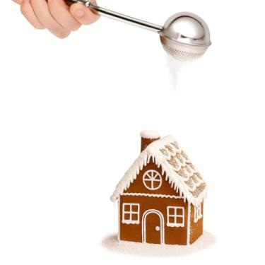 Imagem de Espanador de açúcar em pó, dispensador de farinha com aço inoxidável 304, operação com uma mão para fermento, donuts e assar