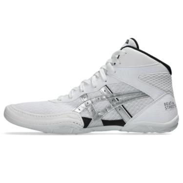 Imagem de Asics Tênis de luta livre masculino Matflex 5, Branco/prata pura, 37