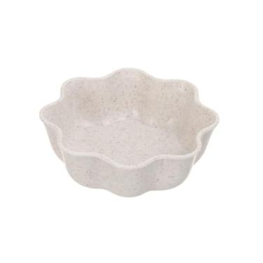 Imagem de Molho de cozinha óleo sal tigela de tempero flor em forma de bossom pratos pequenos tigelas de molho de prato (bege)